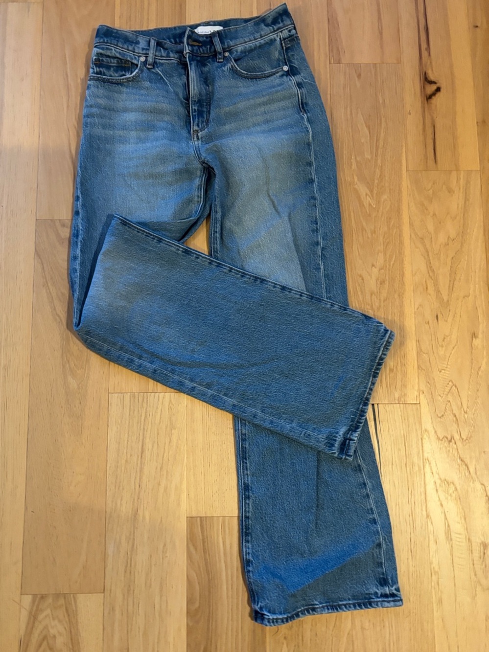 LOFT Women's Medium Blue wide-Leg Jeans